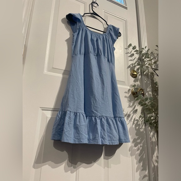 ASOS baby blue midi dress like new condition size 8 medium - Picture 5 of 6